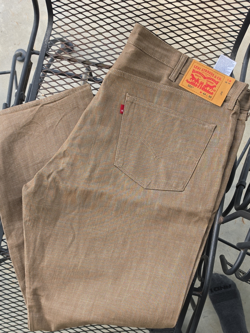 Levi's Men's Tan/Brown Work Chinos - Straight Fit
